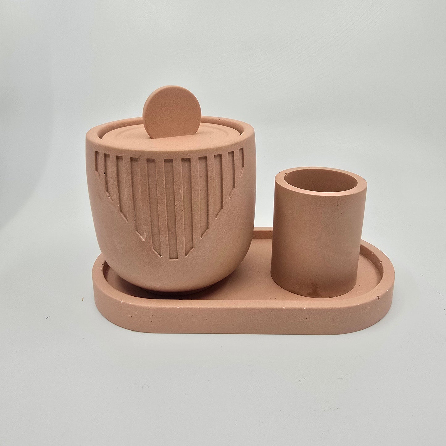 LYS - Candle, Match Holder and Tray Set