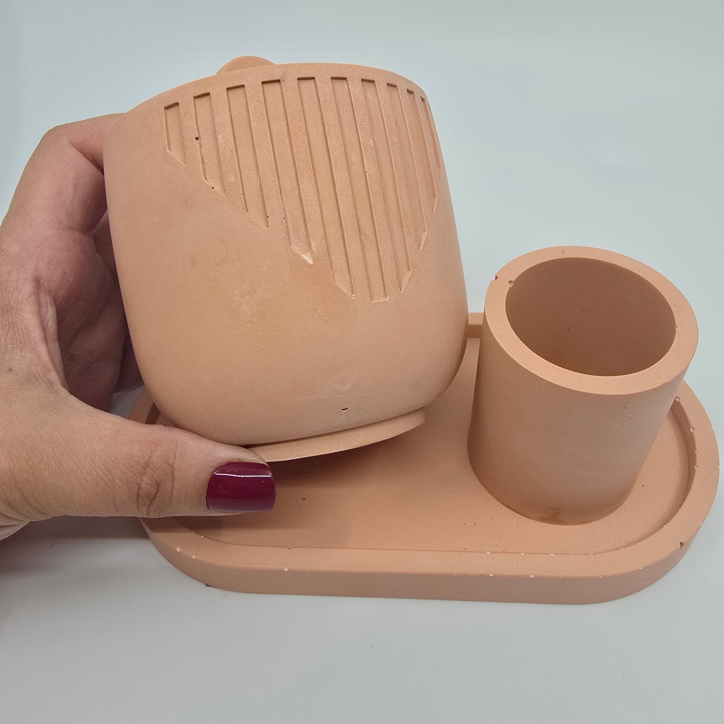LYS - Candle, Match Holder and Tray Set