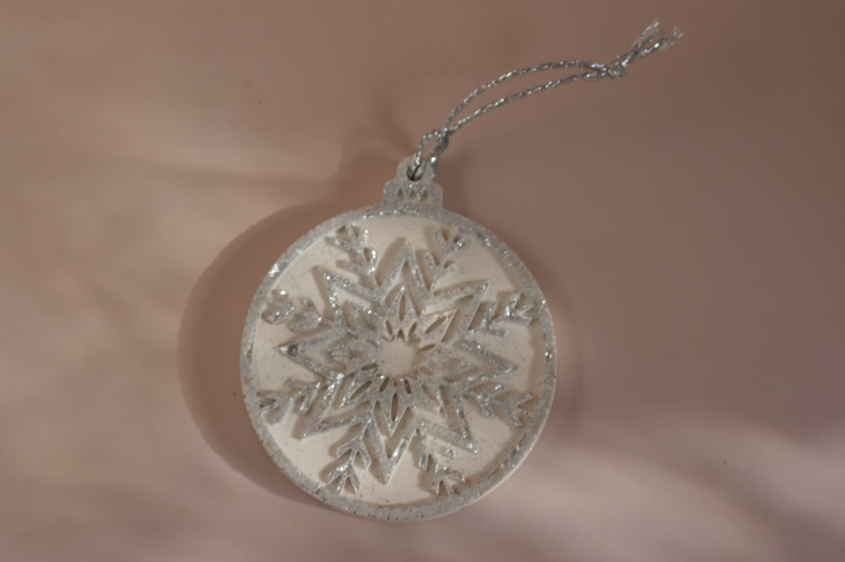 SILVER SNOWFLAKE - Tree Ornament