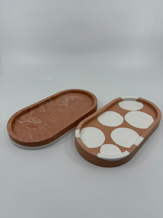 OVAL - Jewellery Tray (Pink Shades)