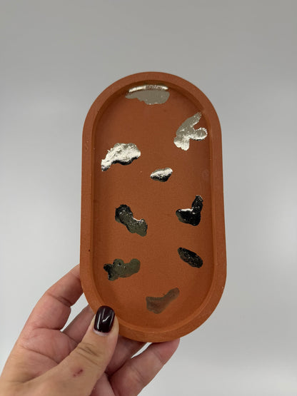 OVAL - Jewellery Tray (Gold & Silver)