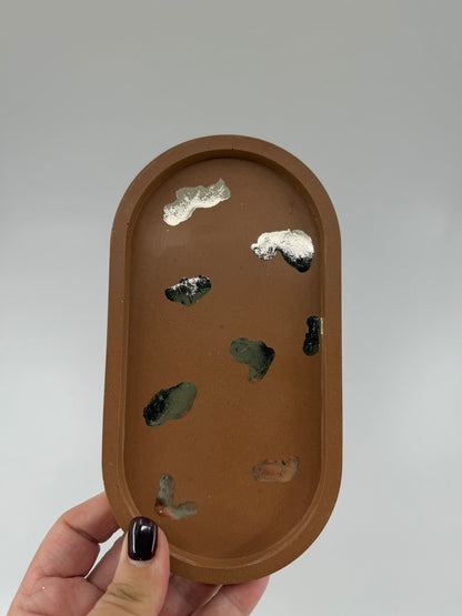 OVAL - Jewellery Tray (Gold & Silver)