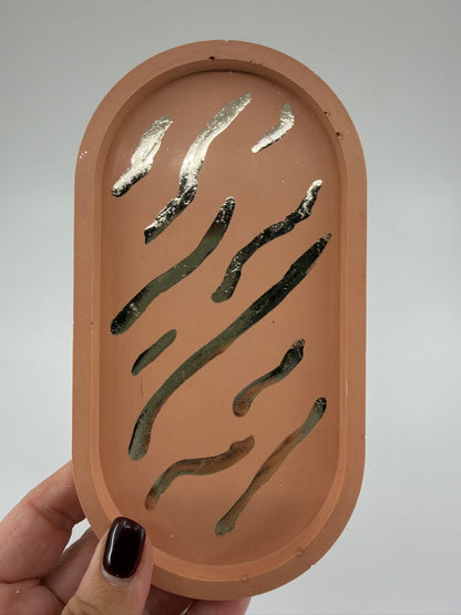 OVAL - Jewellery Tray (Gold & Silver)