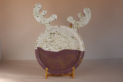 REINDEER DECORATIVE PLATE