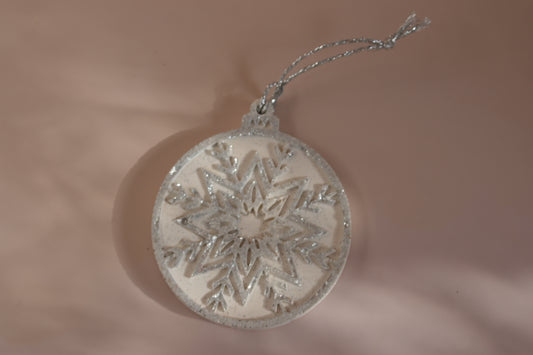 SILVER SNOWFLAKE - Tree Ornament