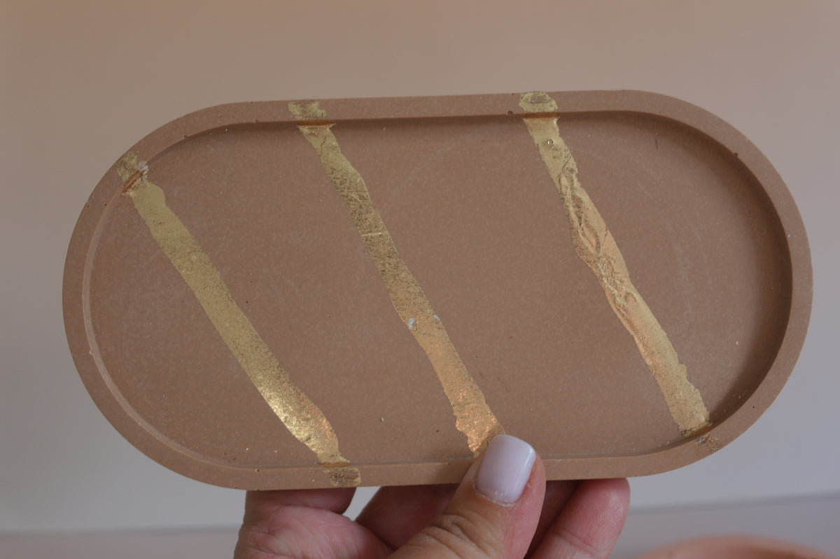 OVAL - Jewellery Tray (Gold & Silver)