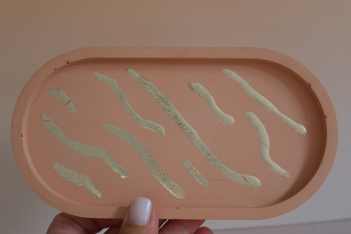 OVAL - Jewellery Tray (Gold & Silver)